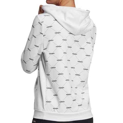 women's adidas essential linear logo fz hoodie